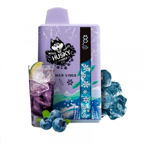Электронная сигарета Хаски Аир Макс 2.0 8000 Черничный лимонад (Husky Airmax 2.0 8000 Summer wibes)